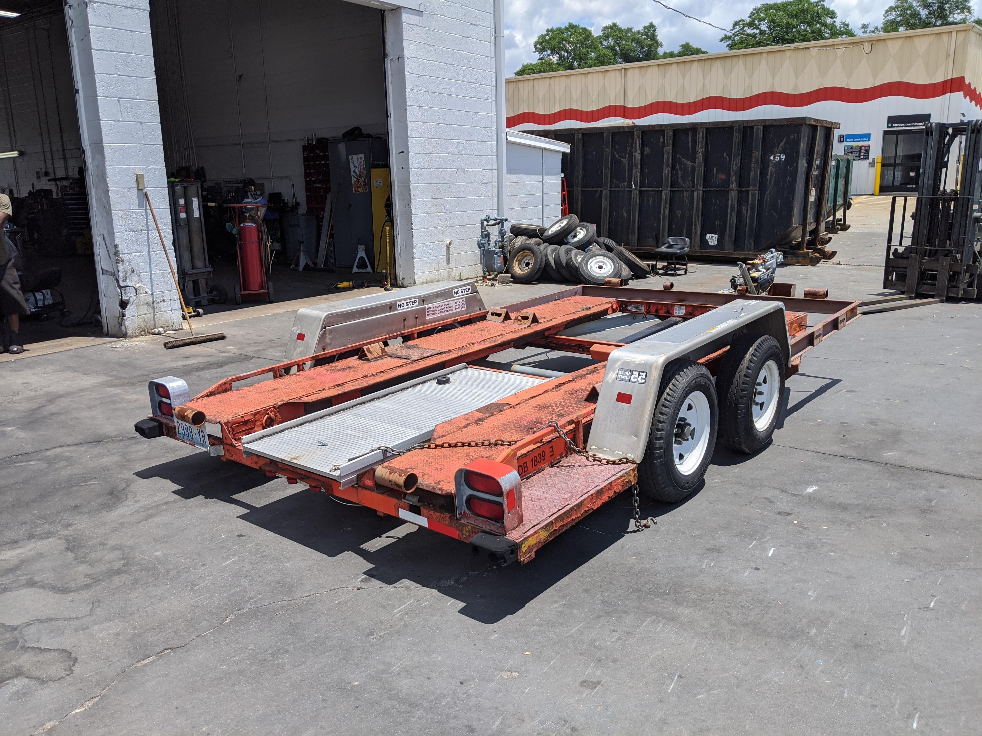 u haul trailer car hauler