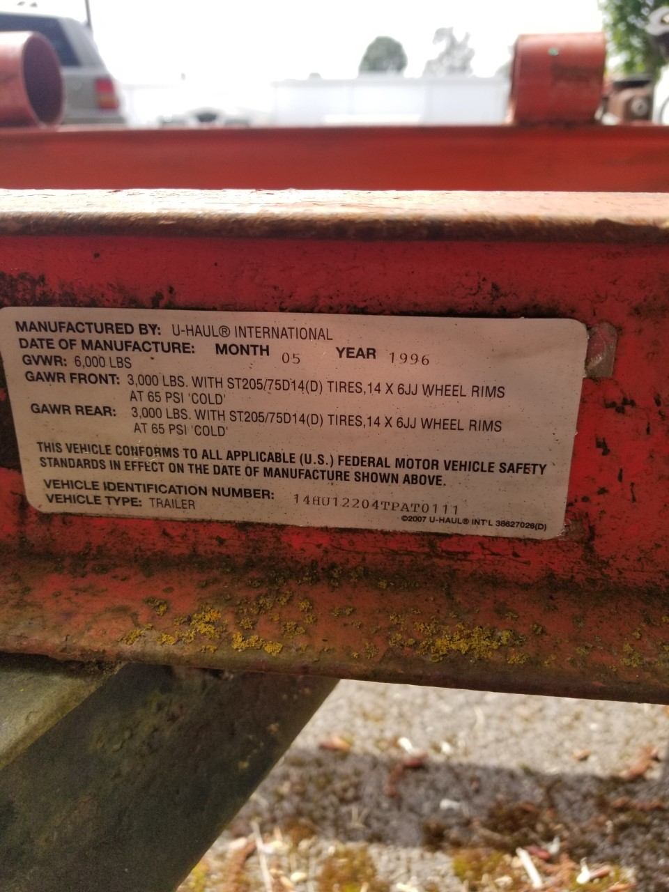 1996 Utility Trailer For Sale In Tacoma Wa U Haul