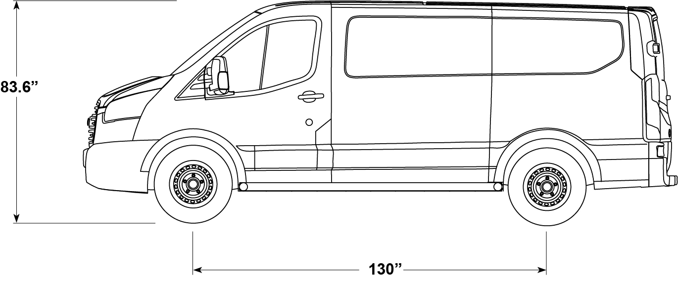 ford transit cargo height